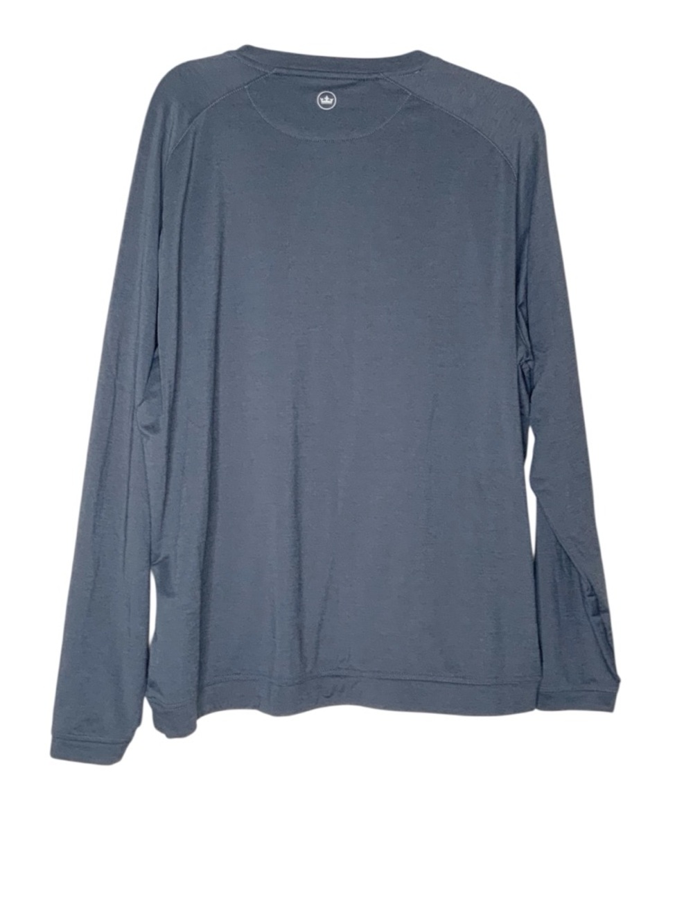 Peter Millar Men's Long-Sleeve Crewneck in Charcoal. XL - Picture 3 of 3